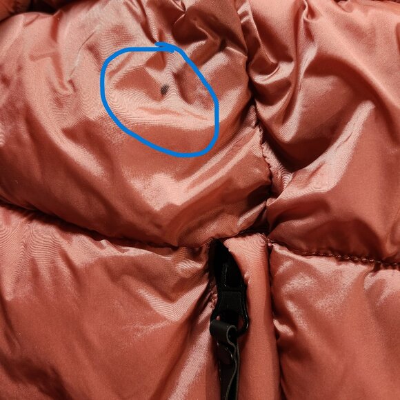 TRIBAL Hooded Puffer Jacket SizeG/L - Salmon Color - Picture 7 of 7